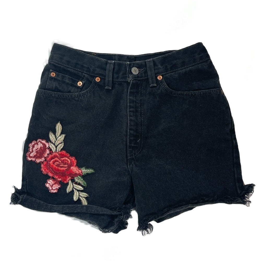 Vintage Black Denim Levi’s Shorts